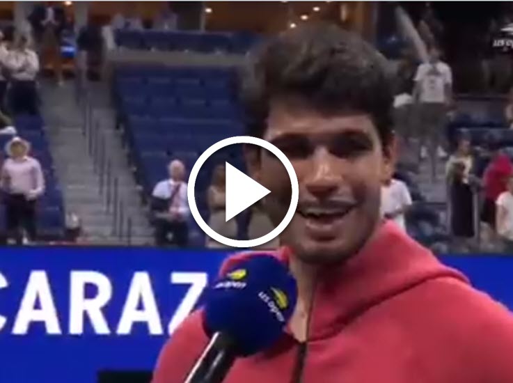 WATCH! Carlos Alcaraz talks about making people enjoy tennis