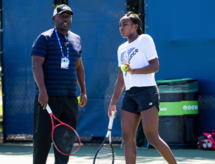 Coco Gauff With Her Father Corey Gauff Coco Gauff With Her Father Corey Gauff