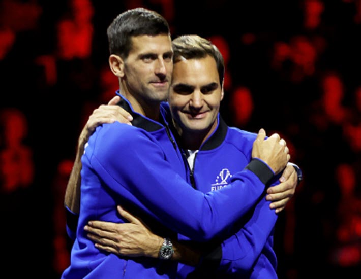 Djokovic With Federer Djokovic With Federer