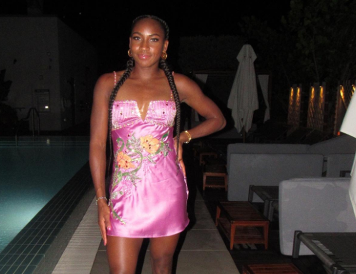 Gauff Celebrates At The Us Open Gauff Celebrates At The Us Open