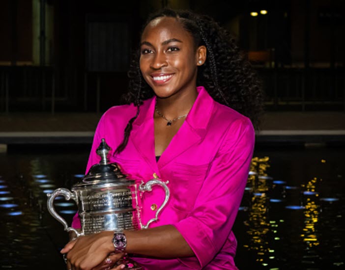 Gauff Holds The Trophy Gauff Holds The Trophy