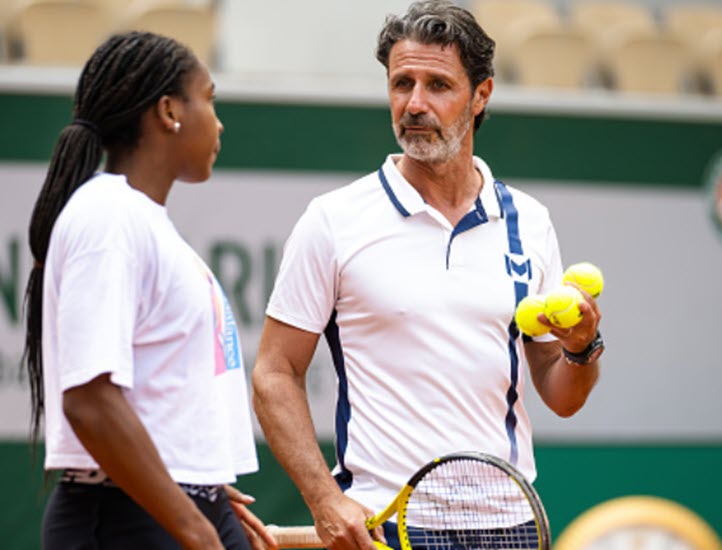 Gauff With Her Coach