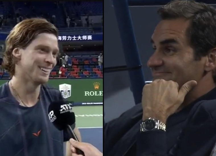 Andrey Rublev Reflects On Roger Federer's Presence At His Shanghai Match