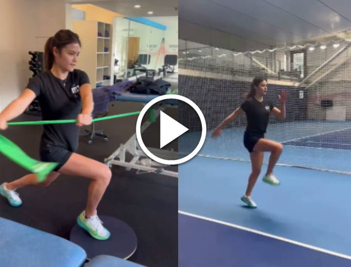 Emma Raducanu Training In Gym