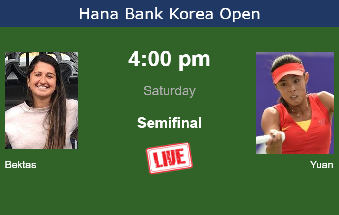 How to watch Bektas vs. Yuan on live streaming in Seoul on Saturday Friday Live Streaming Emina Bektas vs Yue Yuan