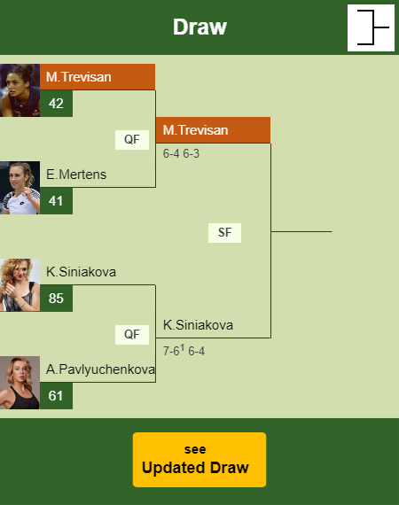 Martina Trevisan Draw info