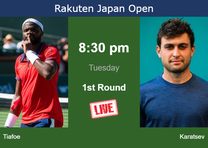 How to watch Tiafoe vs. Karatsev on live streaming in Tokyo on