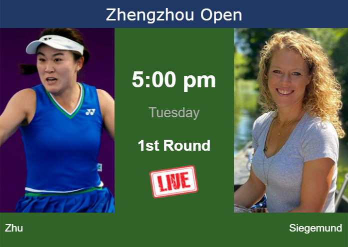 Monday Live Streaming Lin Zhu vs Laura Siegemund