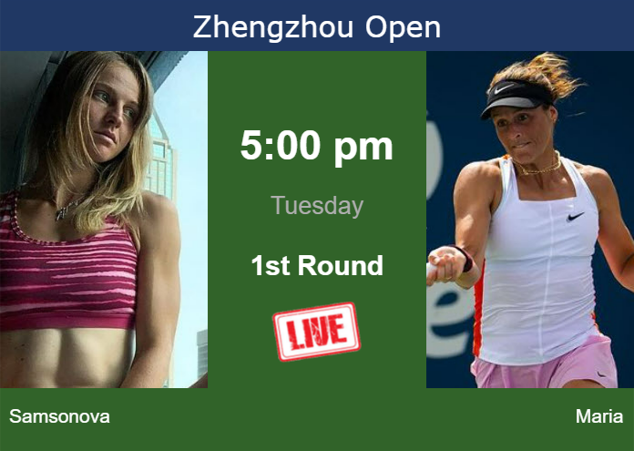 Monday Live Streaming Liudmila Samsonova vs Tatjana Maria