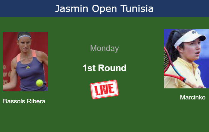 How to watch Bassols Ribera vs. Marcinko on live streaming in Monastir on Monday Monday Live Streaming Marina Bassols Ribera vs Petra Marcinko