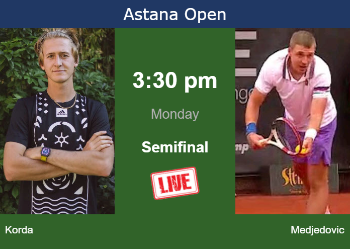 Monday Live Streaming Sebastian Korda vs Hamad Medjedovic