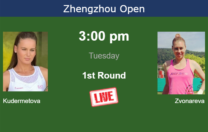 Monday Live Streaming Veronika Kudermetova vs Vera Zvonareva