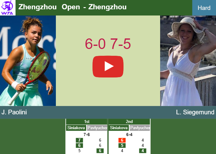 Prediction and head to head Jasmine Paolini vs. Laura Siegemund