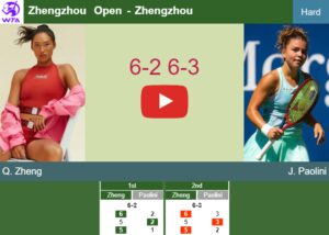 Uncompromising Qinwen Zheng Powers Past Paolini In The Semifinal To ...