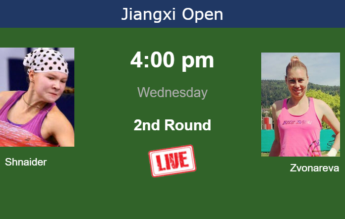 How to watch Shnaider vs. Zvonareva on live streaming in Nanchang on Wednesday Tuesday Live Streaming Diana Shnaider vs Vera Zvonareva