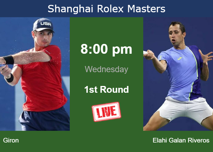 Shanghai Masters 2023 tennis, TV channel and live stream