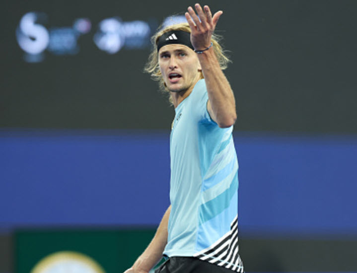 Alex Zverev Plays At The China Open