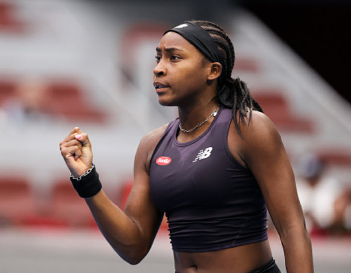Coco Gauff Plays At The China Open