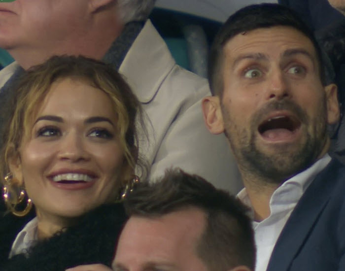 Djokovic With Rita Ora