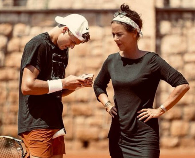 Holger Rune With His Mother