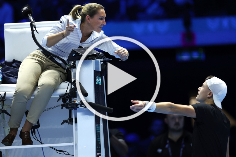 Chair Umpire Issues Ultimatum To Jeering Italian Crowd After Bizarre Review Incident