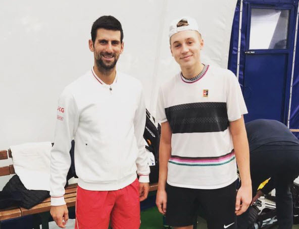 Hamad Medjedovic With Djokovic