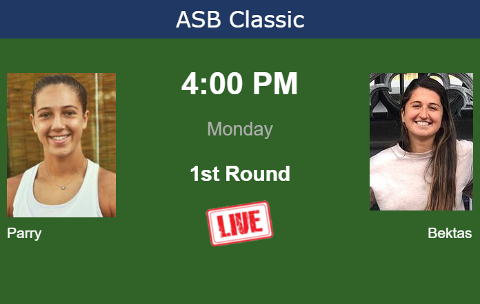 Sunday Live Streaming Diane Parry vs Emina Bektas