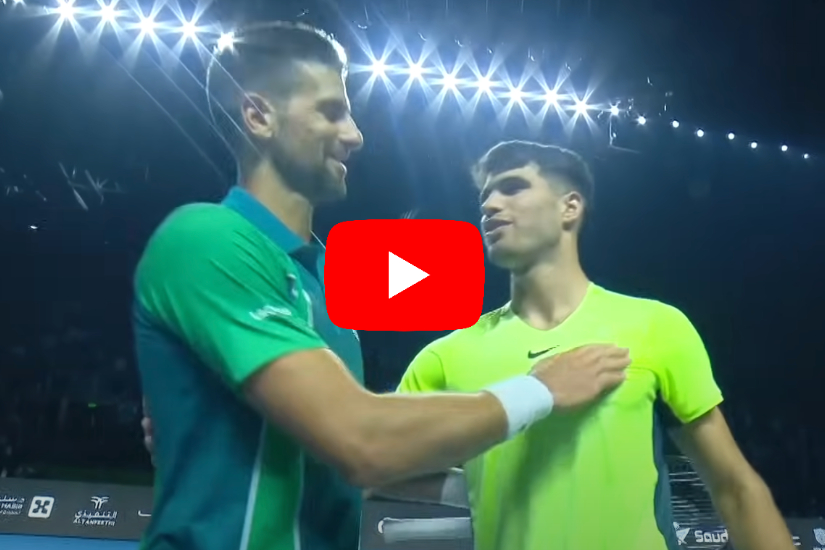 WATCH. Highlights of Alcaraz vs. Djokovic in Riyadh Tennis Tonic