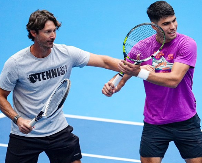 Carlos Alcaraz And Juan Carlos Ferrero Together