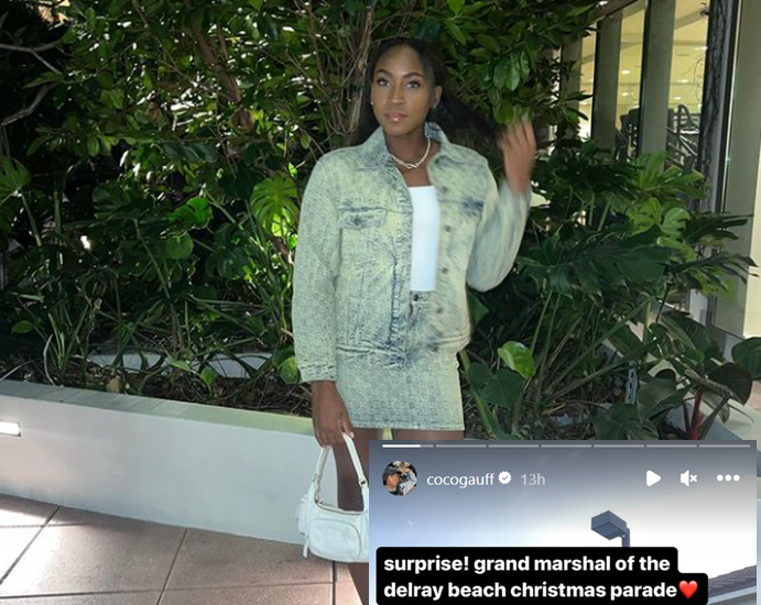 Coco Gauff gets honored in the hometown parade as a 'Grand Marshal