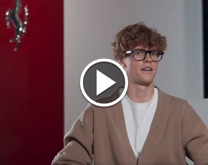 Jannik Sinner talks about his passion for cars and watching Formula 1 races with his father Jannik Sinner Is A Big Fan Of Ferrari