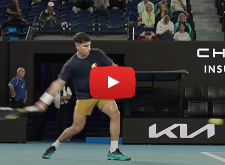 VIDEO. Carlos Alcaraz in good form during Australian Open practice without his coach Juan Carlos Ferrero