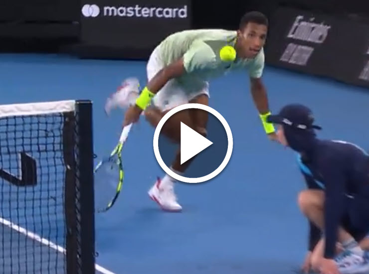 Felix Auger Aliassime Around The Net
