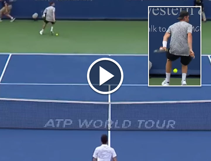 WATCH. When Mannarino hit an outstanding shot vs. Djokovic Mannarino Hot Shot Djokovic