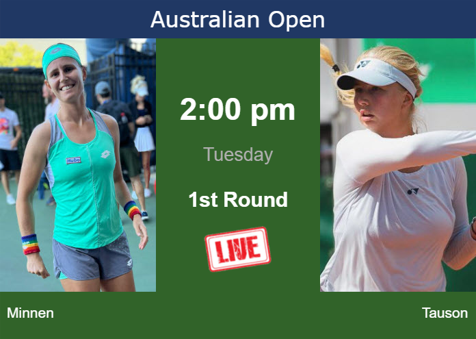 Monday Live Streaming Greetje Minnen vs Clara Tauson