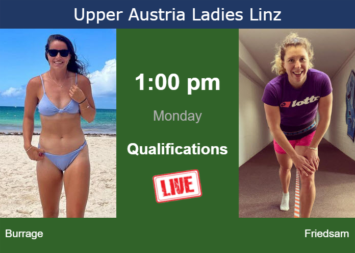 How to watch Burrage vs. Friedsam on live streaming in Linz on Monday