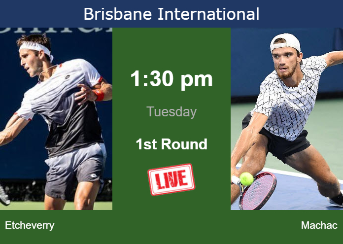 Monday Live Streaming Tomas Martin Etcheverry vs Tomas Machac