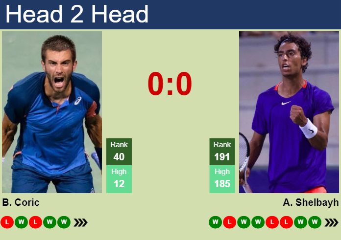 H2H, prediction of Borna Coric vs Abedallah Shelbayh in Neuve Challenger with odds, preview, pick | 26th January 2024