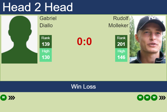 H2H, prediction of Gabriel Diallo vs Rudolf Molleker in Canberra Challenger with odds, preview, pick | 3rd January 2024