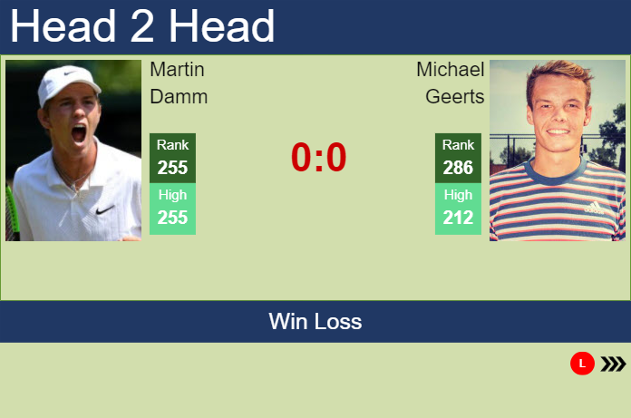 Prediction and head to head Martin Damm vs. Michael Geerts