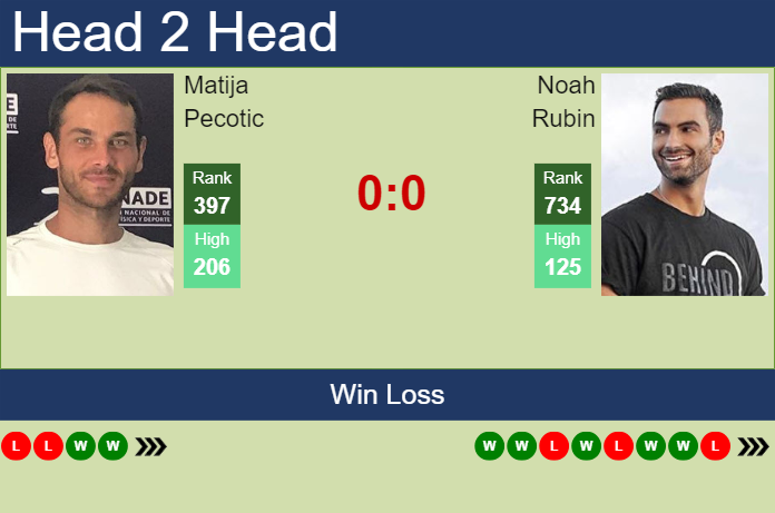 H2H, prediction of Matija Pecotic vs Noah Rubin in Cleveland Challenger with odds, preview, pick | 30th January 2024