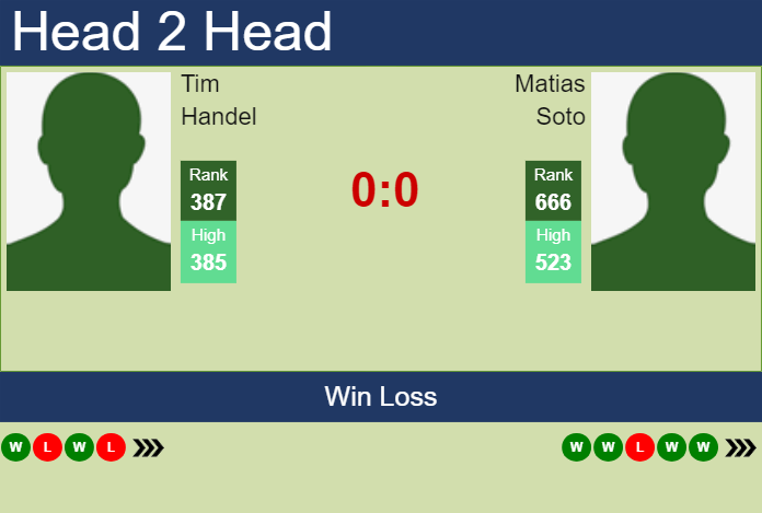 H2H, prediction of Tim Handel vs Matias Soto in Indian Wells 2 Challenger with odds, preview, pick | 24th January 2024