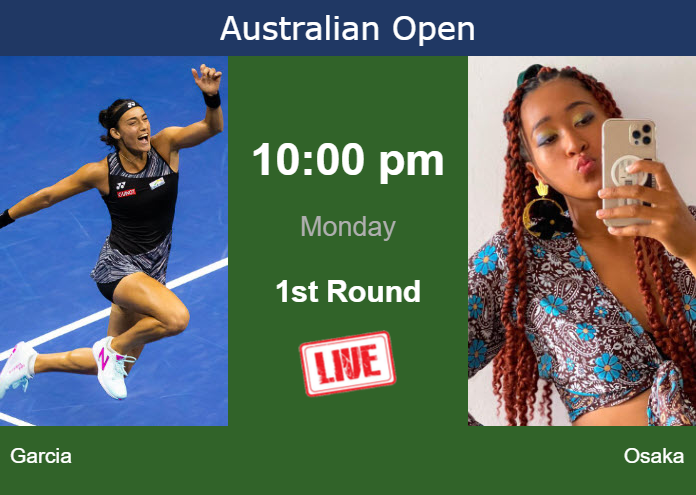 How to watch Garcia vs. Osaka on live streaming at the Australian