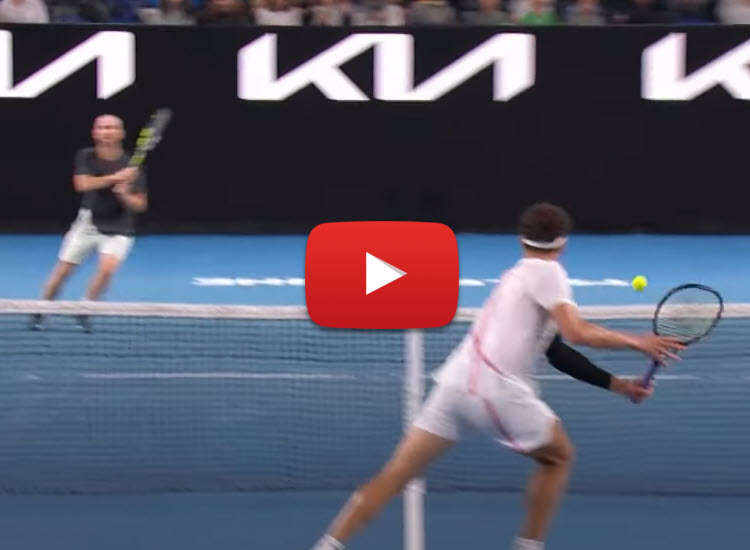 WATCH. Shelton put the local fans on fire with a superlative series of volleys during his match against Mannarino at the Australian Open