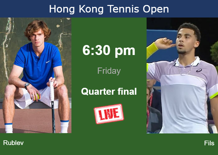 Thursday Live Streaming Andrey Rublev Vs Arthur Fils Thursday Live Streaming Andrey Rublev vs Arthur Fils