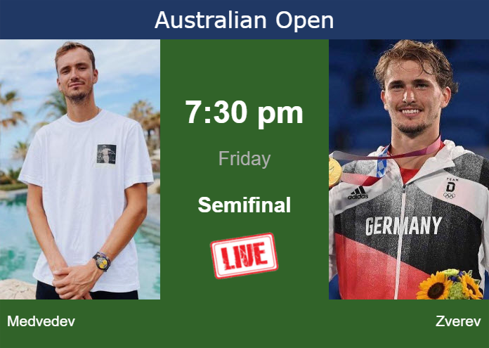 How to watch Medvedev vs. Zverev on live streaming at the Australian