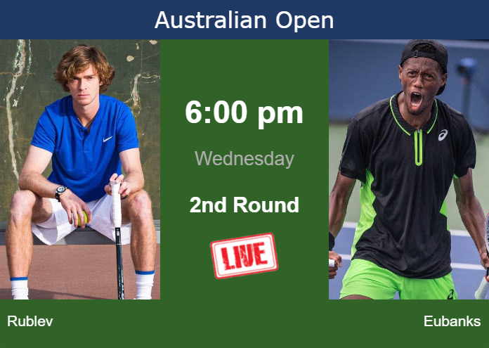 How To Watch Rublev Vs. Eubanks On Live Streaming At The Australian ...