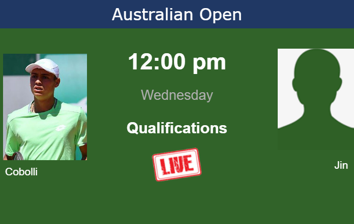 How to watch Cobolli vs. Jin on live streaming at the Australian Open on Wednesday Tuesday Live Streaming Flavio Cobolli vs Jeremy Jin