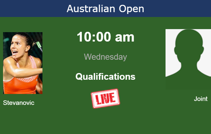 How to watch Stevanovic vs. Joint on live streaming at the Australian Open on Wednesday Tuesday Live Streaming Natalija Stevanovic vs Maya Joint