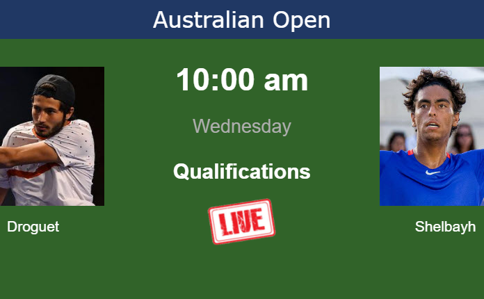 Tuesday Live Streaming Titouan Droguet vs Abedallah Shelbayh